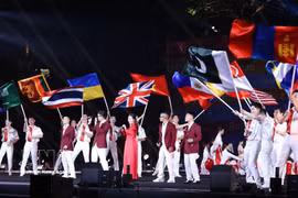 At the opening of the first-ever Cultures of the World Festival in Hanoi. (Photo: VNA)