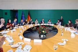 At the talks between Vice President of the National Assembly (NA) Nguyen Thi Thanh and Vice President of the German Bundestag Bodo Ramelow. (Photo: VNA)