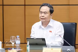 NA President Tran Thanh Man speaks in a group discussion during the second session of the 16th National Assembly on October 20, 2026. (Photo: VNA)