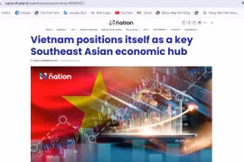 The story about Vietnam on Thailand's The Nation newspaper on December 28. (Photo: VNA)
