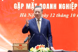 General Secretary of the Communist Party of Vietnam Central Committee and President To Lam speaks at the meeting (Photo: VNA)