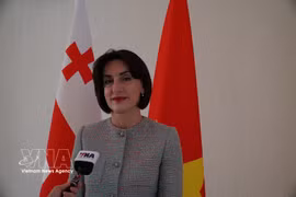 Georgian Deputy Prime Minister and Minister of Foreign Affairs Maka Botchorishvili. (Photo: VNA)