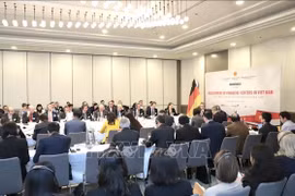 An overview of the discussion on developing financial centres in Vietnam. (Photo: VNA)