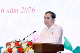 National Assembly Chairman Tran Thanh Man delivers closing remarks at the conference on the implementation of the legislative orientation for the 16th National Assembly in Hanoi on June 16, 2026. (Photo: VNA)