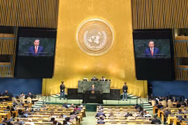 General Secretary of the Communist Party of Vietnam Central Committee and President To Lam addresses the high-level General Debate of the UN General Assembly’s 81st session in New York on September 22, 2026. (Photo: VNA)