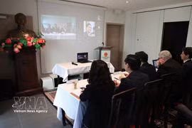 Delegates attend the seminar on new developments in US tariff policy organised by ermanent Mission of Vietnam in Geneva. (Photo: VNA)
