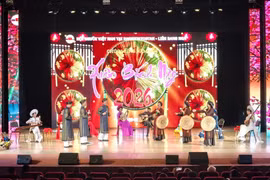 At the Tet celebration of the Vietnamese community in Upha, Russia. (Photo: VNA)