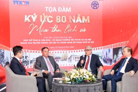 Speakers at the talk show (Photo: VNA)