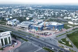 An aerial view of Tay Ninh Province. Following the merger, Tay Ninh now has 46 industrial parks. ( Photo: vneconomy.vn)