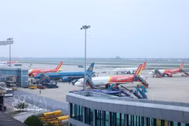 Planes at Noi Bai International Airport in Hanoi (Photo: VNA)