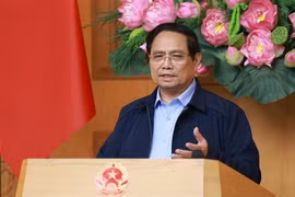 Prime Minister Pham Minh Chinh speaks at the second meeting of the national steering committee for implementing the Politburo’s Resolution No. 68/NQ/TW on the private sector development on November 1. (Photo: VNA)