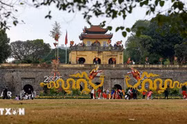 At the Thang Long Imperial Citadel heritage site - the venue of Hanoi's upcoming first world cultural day (Photo: VNA)
