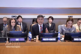 Permanent Deputy Minister of Foreign Affairs Nguyen Minh Vu speaks at the event. (Photo: VNA)