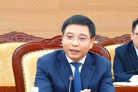 Minister of Finance Nguyen Van Thang speaks at the meeting (Photo: VNA)