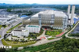 An overview of Soc Son waste-to-energy plant in the Nam Son Waste Treatment Complex, in Hanoi (Photo: VNA)