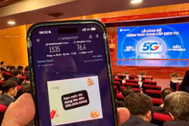 At the 5G service launching ceremony (Photo: VNA)