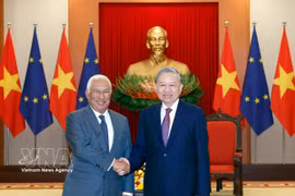 General Secretary of the Communist Party of Vietnam Central Committee and President To Lam (R) receives European Council President António Costa January 2026. (Photo: VNA)