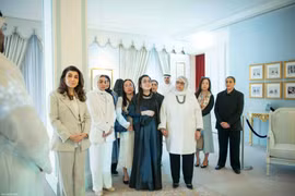 The spouses of Vietnamese, Kuwaiti PMs visit the museum (Photo: baoquocte,vn)