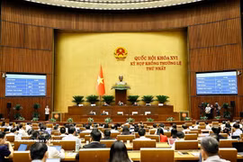 The National Assembly passes the revised Law on Dissemination and Education of Law by voting (Photo: VNA) 