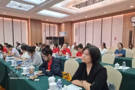 Vietnamese youth delegates learn about President Ho Chi Minh’s revolutionary activities in China (Photo: VNA)