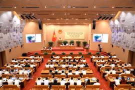 The 17th Hanoi People’s Council's seventh meeting (Photo: VNA)