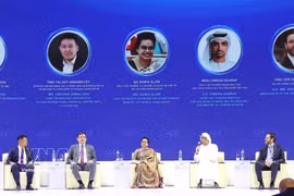 Speakers at the discussion held on October 28 as part of the Autumn Economic Forum (AEF) 2026 in Ho Chi Minh City (Photo: VNA)