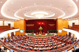 At the 14th CPV Central Committee's fourth plenum. (Photo: VNA)