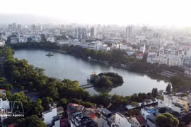 A panorama of Hoan Kiem lake (Photo: VNA)