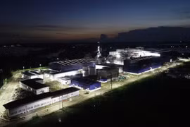 The newly-inaugurated biomass power plant in Hau Giang (Photo: PECC2)