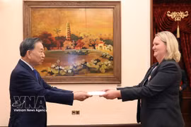 On October 3, 2026, General Secretary and President To Lam receives the Ambassador of Denmark Lina Gandløse Hansen who presents her credentials (Photo: VNA)