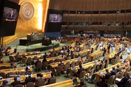 An overview of the UN General Assembly session during which a resolution on the “International Decade of Culture for Sustainable Development (2027–2036)” is adopted (Photo: VNA)
