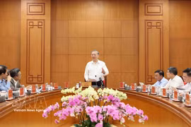 Party General Secretary To Lam speaks at a meeting of standing members of the Central Steering Committee for Prevention and Control of Corruption, Wastefulness and Negative Phenomena in Hanoi on March 18, 2026. (Photo: VNA)