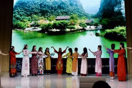 A performance at the Vietnam Culture Day in Tyumen city, Rusia (Photo: VNA)