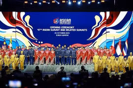 A performance staged at the opening ceremony of the 47th ASEAN Summit and Related Summits on October 26. (Photo: VNA)
