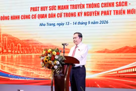 NA President Tran Thanh Man speaks at the 2026 national contributors' conference of the NA’s Dai bieu Nhan dan (People’s Representatives) Newspaper in the central province of Khanh Hoa on September 14, 2026. (Photo: VNA)