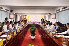 At the working session (Photo: VNA)
