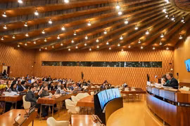 A view of the 225th session of UNESCO’s Executive Board held in Paris, France (Photo published by VNA)