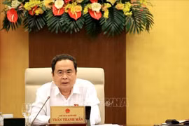 National Assembly Tran Thanh Man speaks at the meeting. (Photo: VNA)