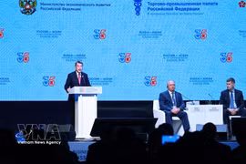 Vietnamese Prime Minister Le Minh Hung addresses the Russia–ASEAN Business Forum in Kazan on June 17, 2026. (Photo: VNA)