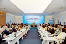 Deputy Minister of Foreign Affairs Nguyen Minh Vu speaks at the workshop. (Photo: baoquocte.vn)