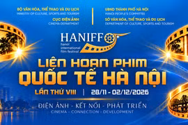 Official poster of the 8th Hanoi International Film Festival (Photo: haniff.vn)