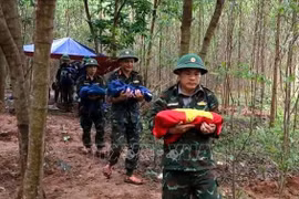 Martyrs’ remains are found in Quang Tri province. (Photo: VNA)