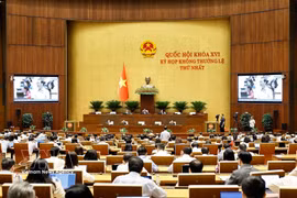 An overview of the first extraordinary session of the 16th National Assembly on August 12. (Photo: VNA) 