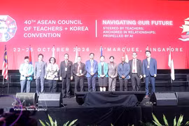 Delegates at the 40th ASEAN Council of Teachers + Korea Convention (Photo: VNA)