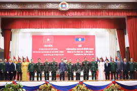 At the ceremony marking the 80th anniversary of Vietnam’s National Day (September 2, 1945 – 2025) held in Vientiane on August 28. (Photo: VNA)