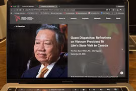 The Asia Pacific Foundation of Canada website published two commentaries by former parliamentarian Bryon Wilfert and researcher Julie Nguyen on the significance of the visit. (Photo: Screenshot of the articles)