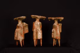 The work "Khong gian cua nui" (The Space of Mountains) by Le Lang Luong. (Photo: Published by VNA)