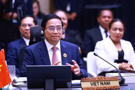 Vietnamese Prime Minister Pham Minh Chinh speaks at the Plenary Session of the 46th ASEAN Summit in Kuala Lumpur, Malaysia, on May 26. (Photo: VNA)