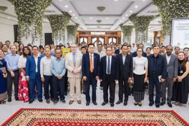 Cambodia's Ministry of Education, Youth and Sport, supported by UNICEF, launches two nationwide public campaigns to tackle persistent lower secondary school dropout rates and ensure that every child has access to inclusive, quality education. (Photo: UNICEF)