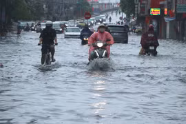 An Bien ward in Hai Phong city under water (Photo: VNA)